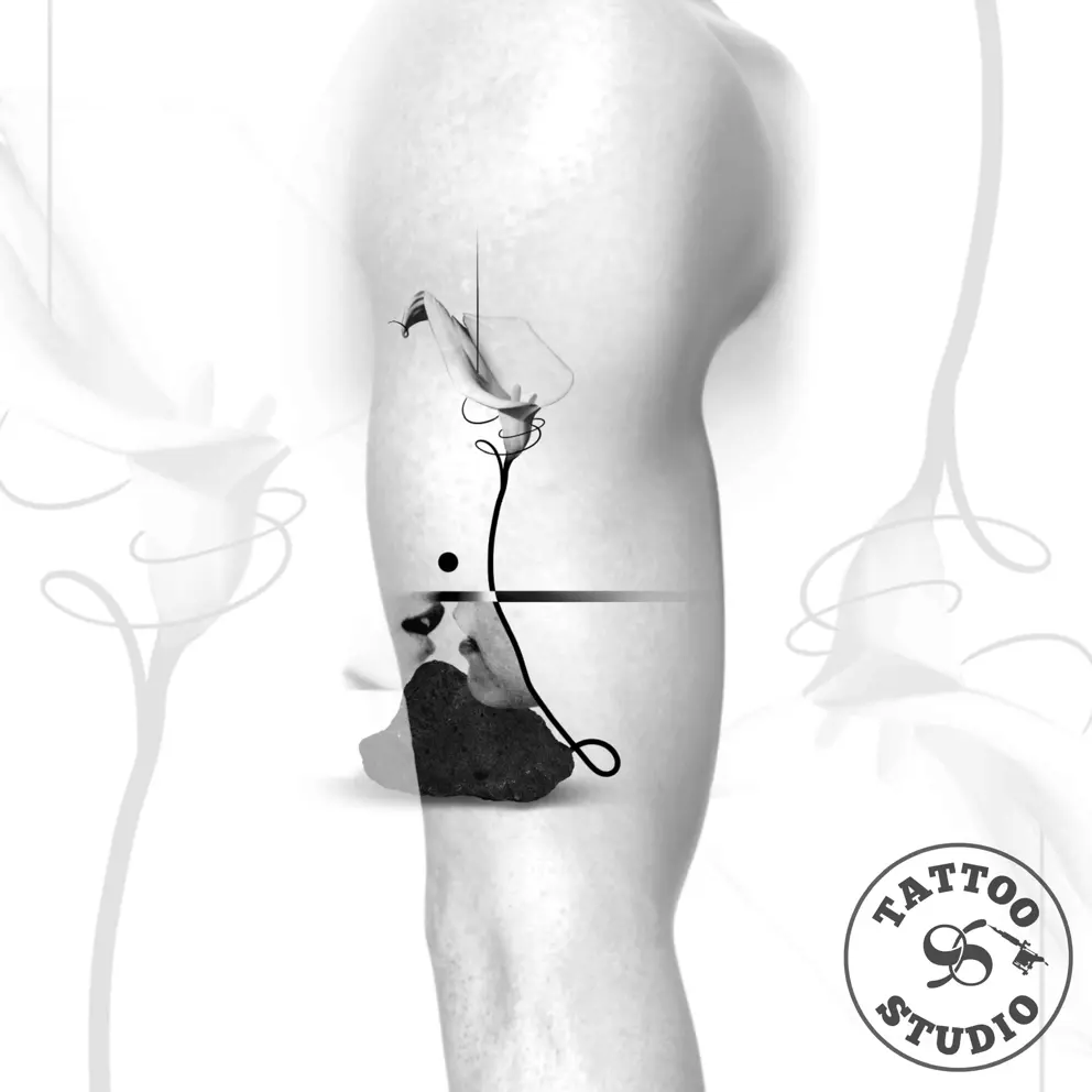 Alberte - Lips and flower