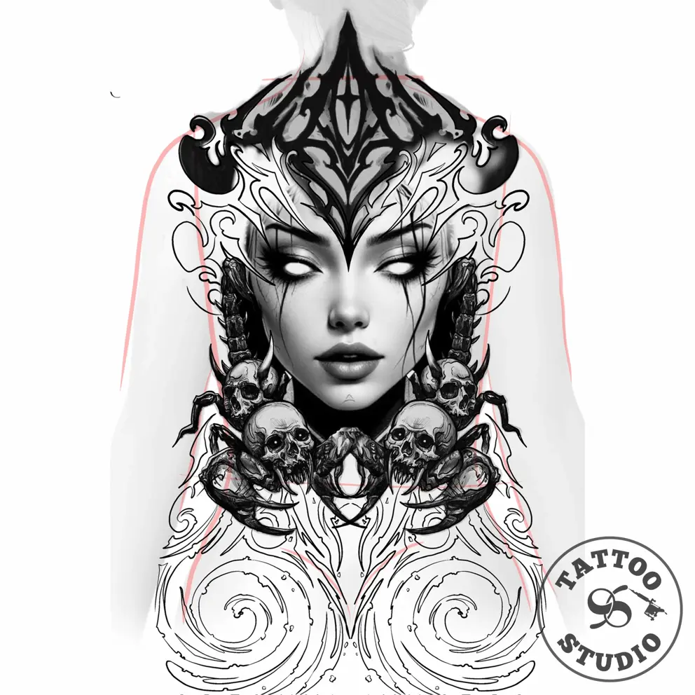 Alejandro - Lady with skulls 