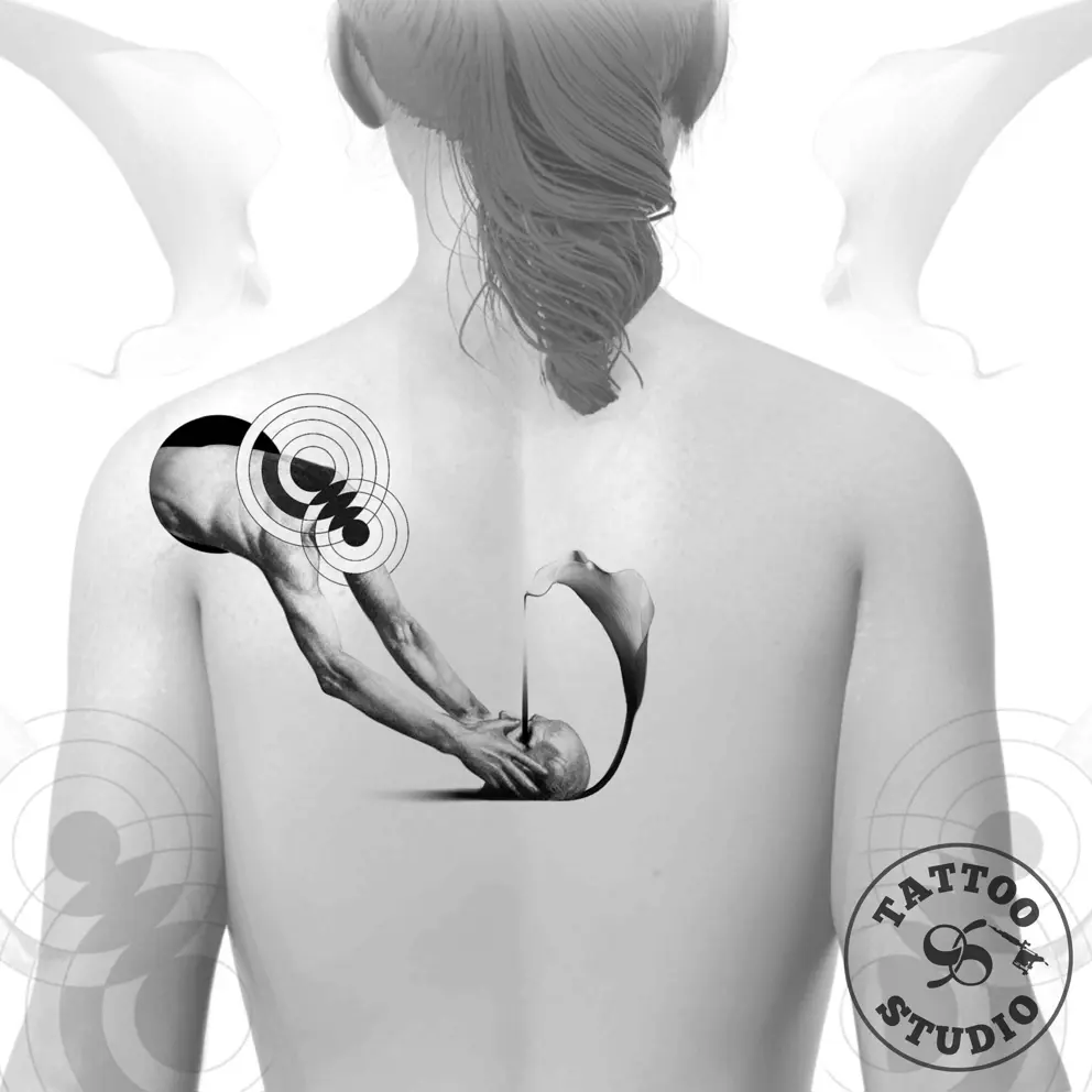 Alberte - Half body with skull 