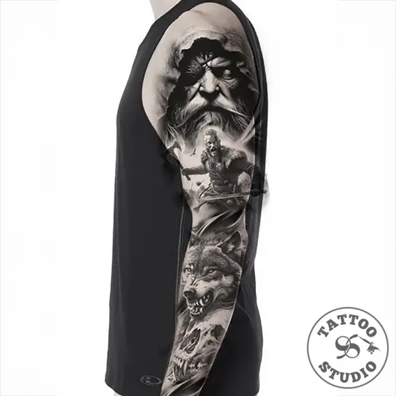 Kola - Black and grey realism 10 